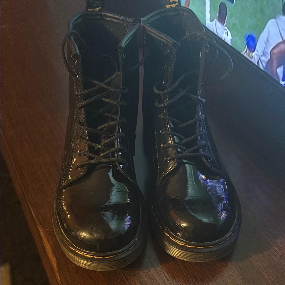 Dr. Martens Black Patent Boots